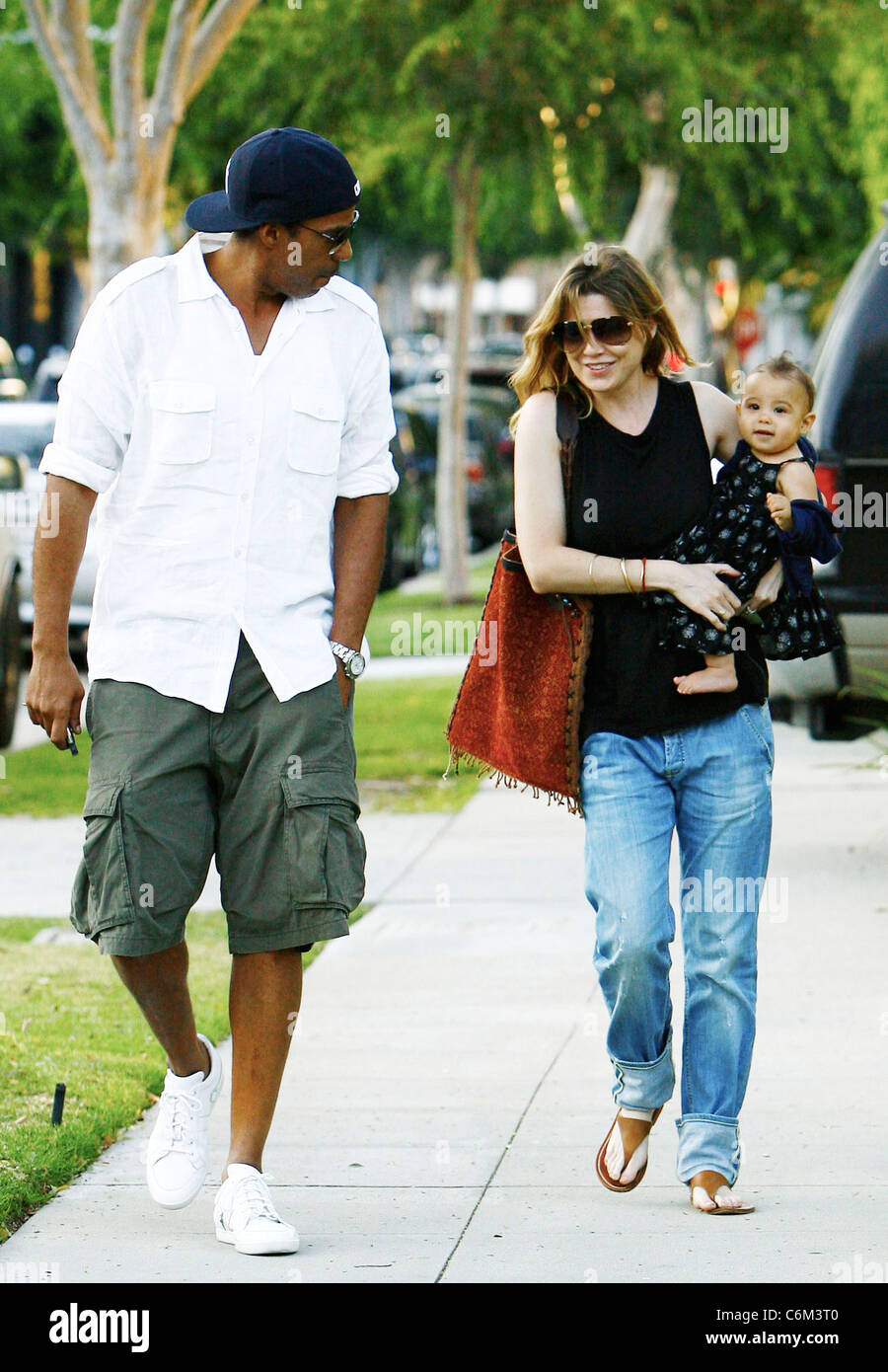 Ellen Pompeo and Chris Ivery with their daughter Stella Luna were