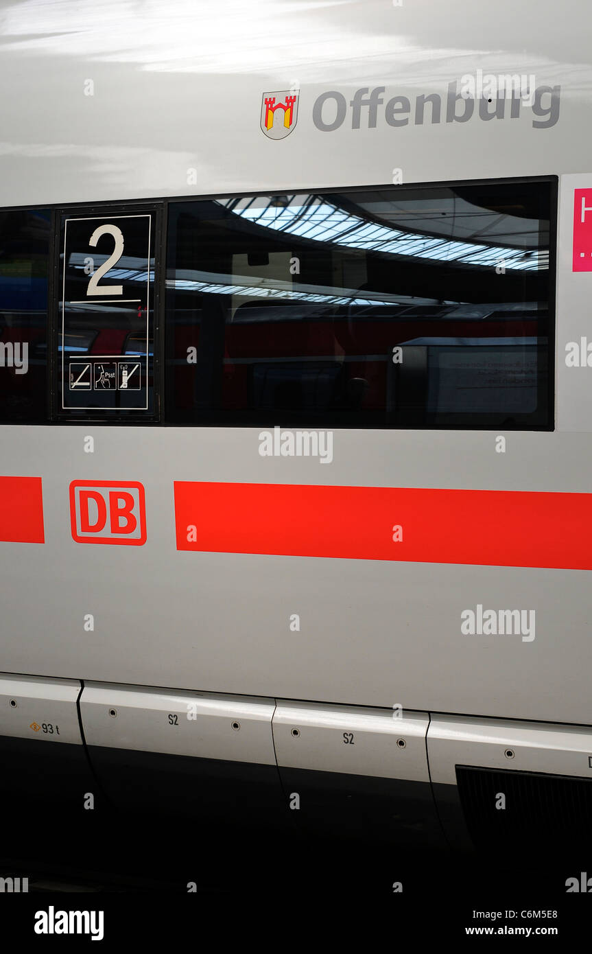InterCIty Express / ICE train at Munich Station, Munich, Germany Stock Photo