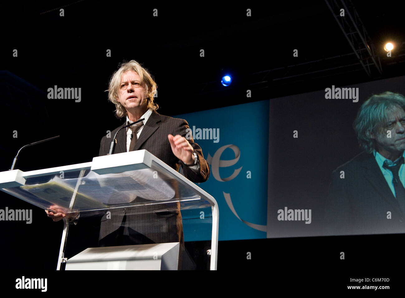 Sir Bob Geldof Opening ceremony for the 'One Young World' summit at Old