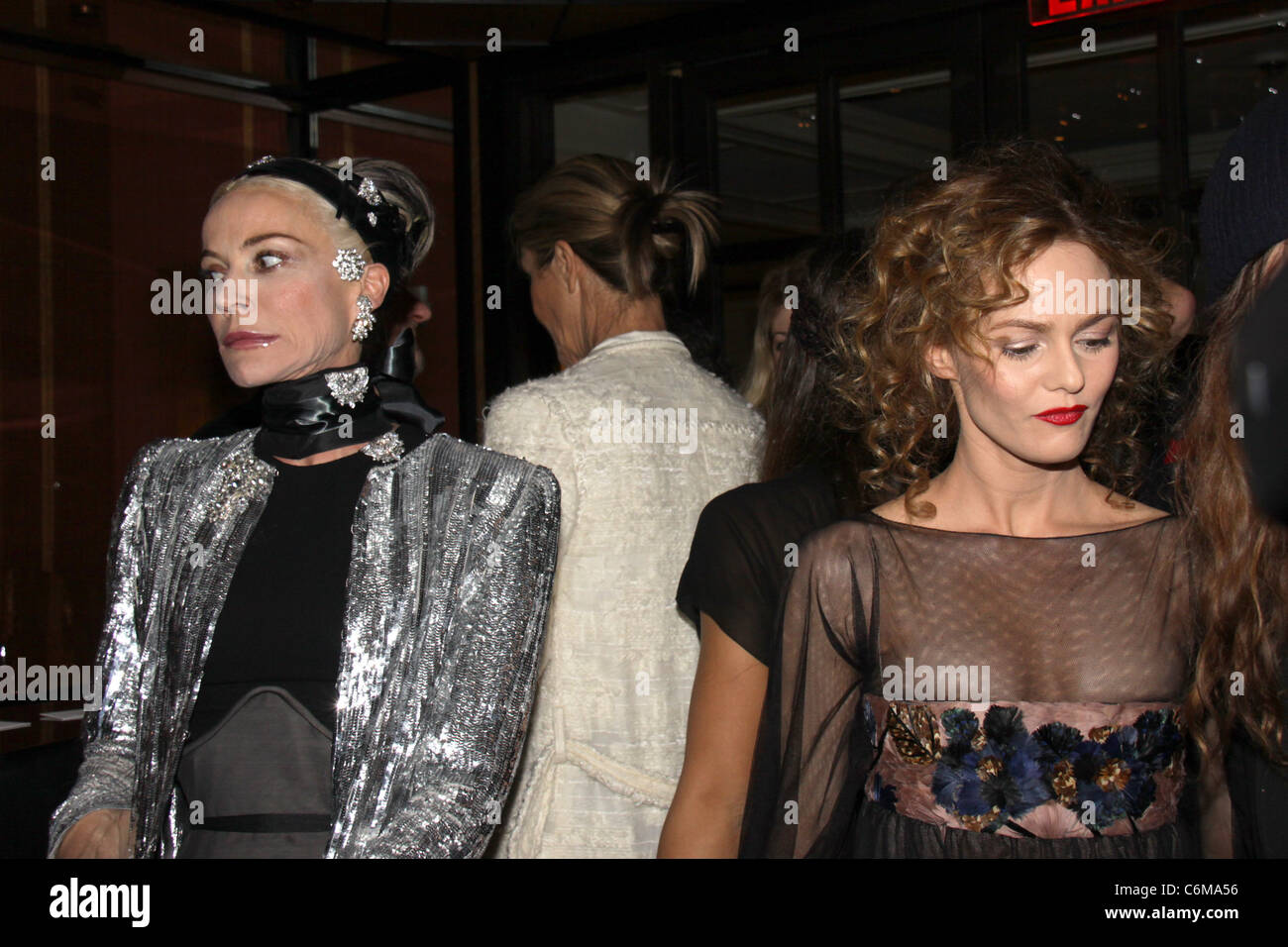 Daphne Guinness and Vanessa Paradis Chanel Rouge Coco Dinner at The Mark  Hotel - Inside Arrivals New York City, USA - 09.02.10 Stock Photo - Alamy