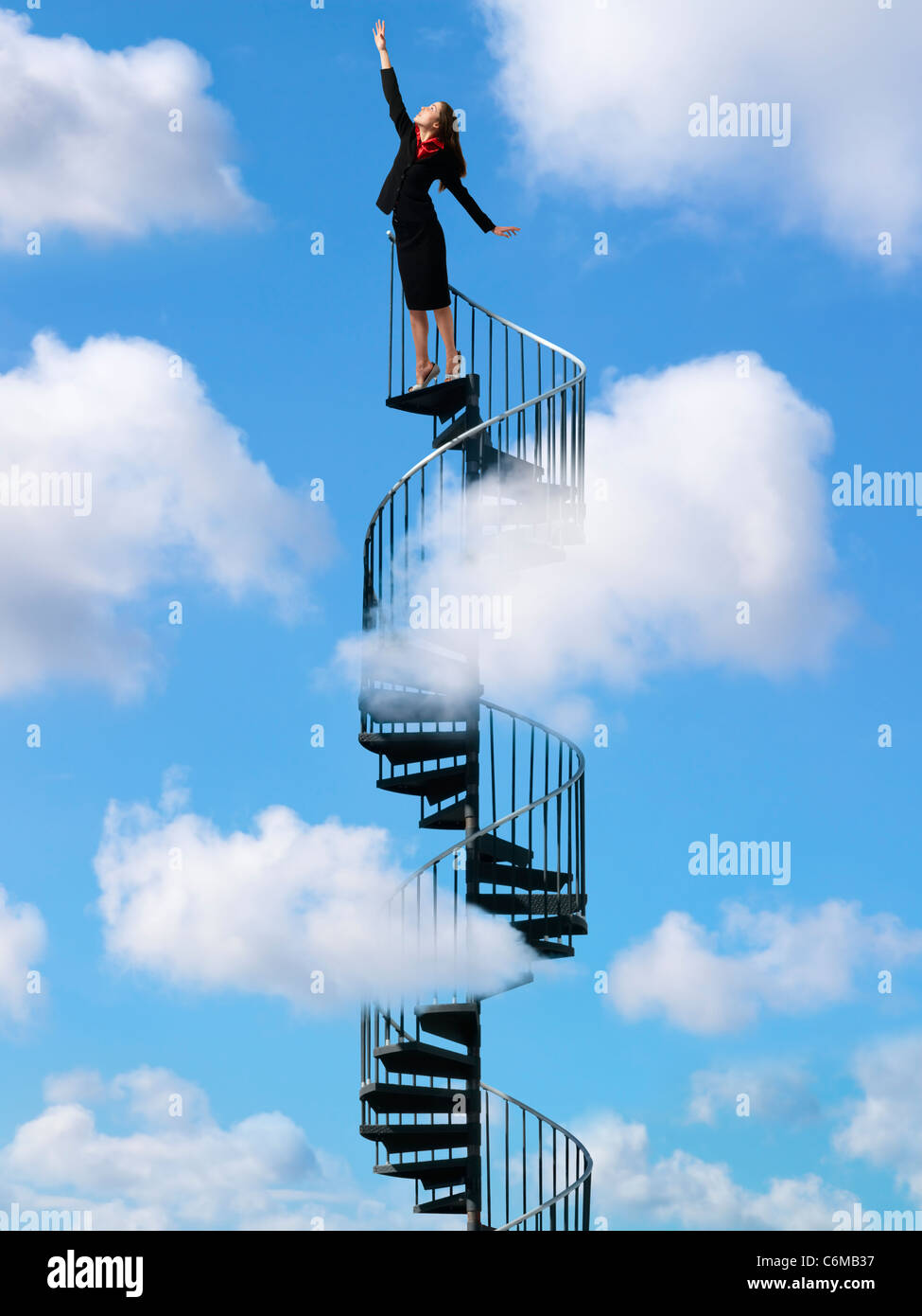 A 'Staircase to Heaven' Installation Ascends into the Sky as a