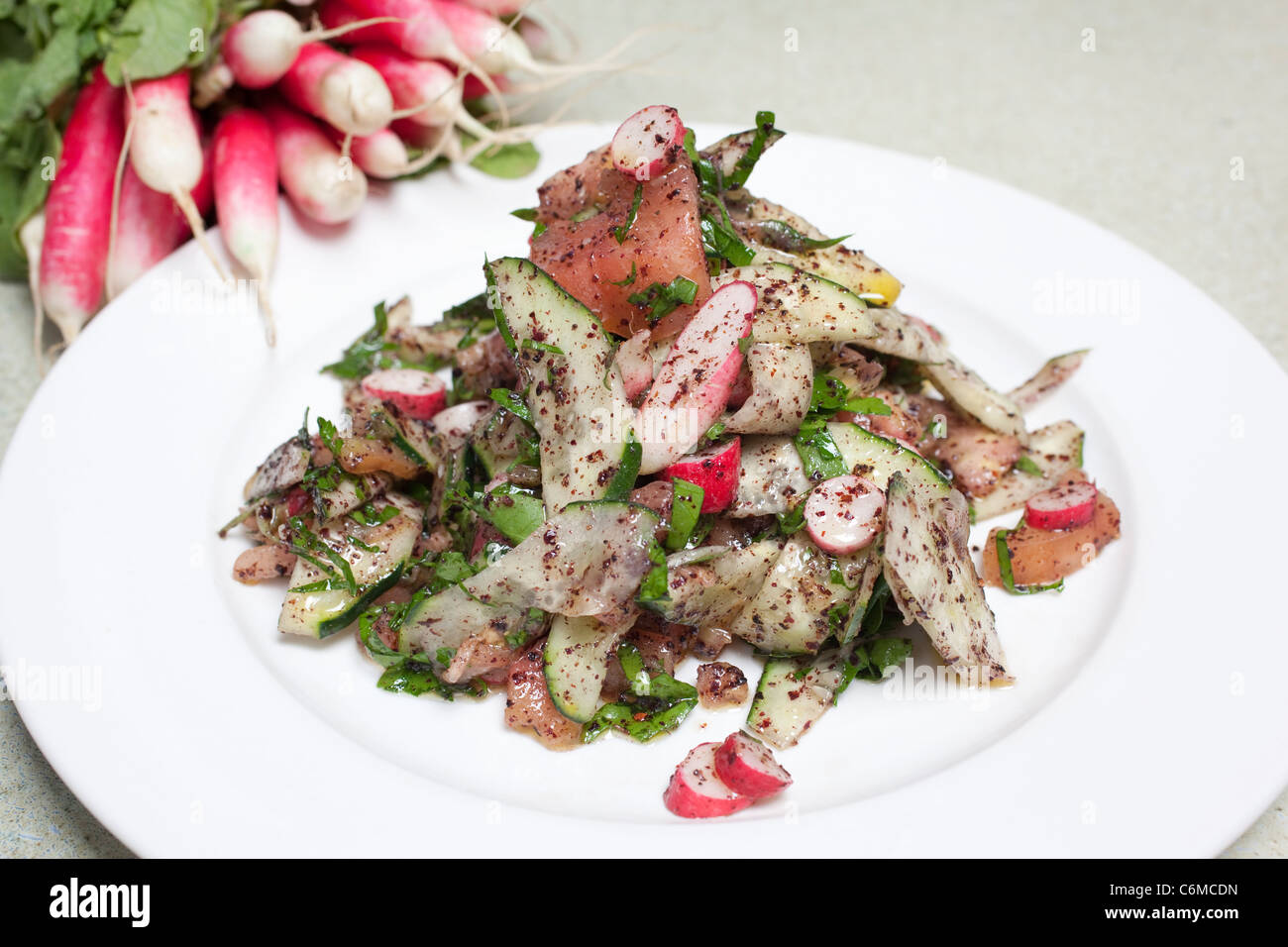 Fattoush Lebanese salad. Photo:Jeff Gilbert Stock Photo