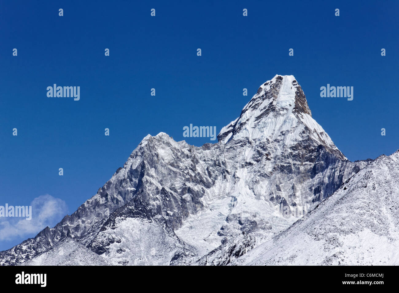 Ama Dablam mountain, Everest Region, Nepal Stock Photo