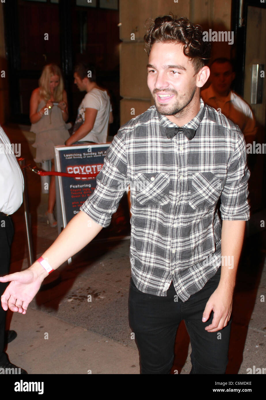 Kris Donnelly Ex Big Brother housemates enjoy a night out together Liverpool, England - 23.07.10 Stock Photo