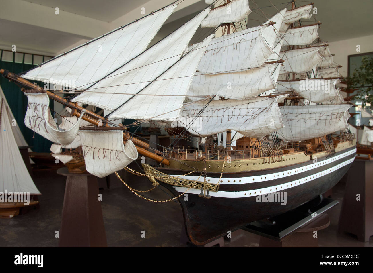Model ship makers Port Louis, Mauritius Stock Photo Alamy
