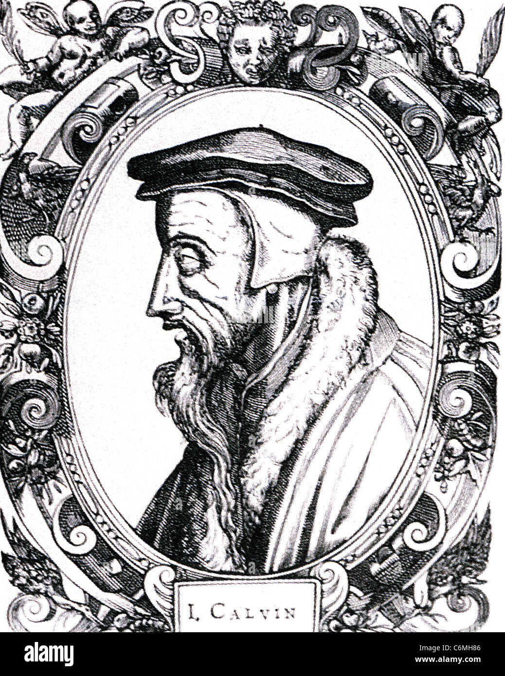 JOHN CALVIN (1509-1564) French Protestant theologian Stock Photo