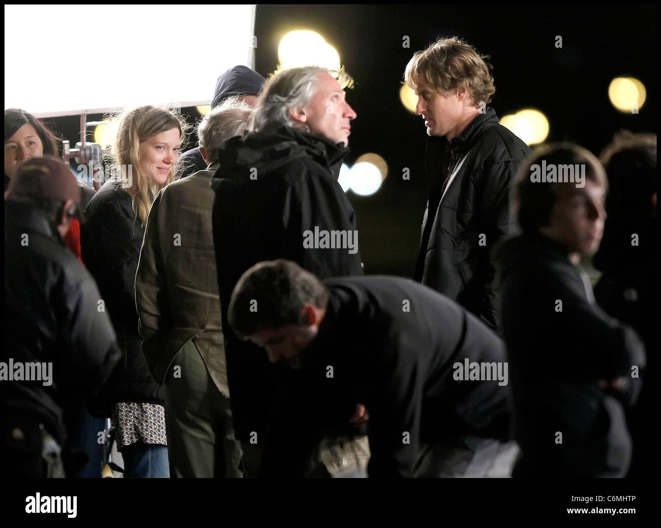 Owen Wilson on the set of the movie 'Midnight in Paris' on the ...