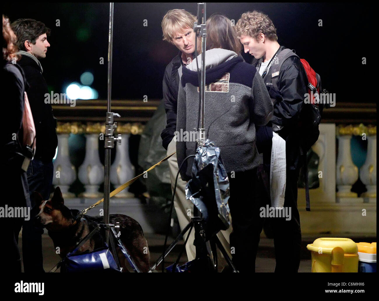 Owen Wilson on the set of the movie 'Midnight in Paris' on the ...