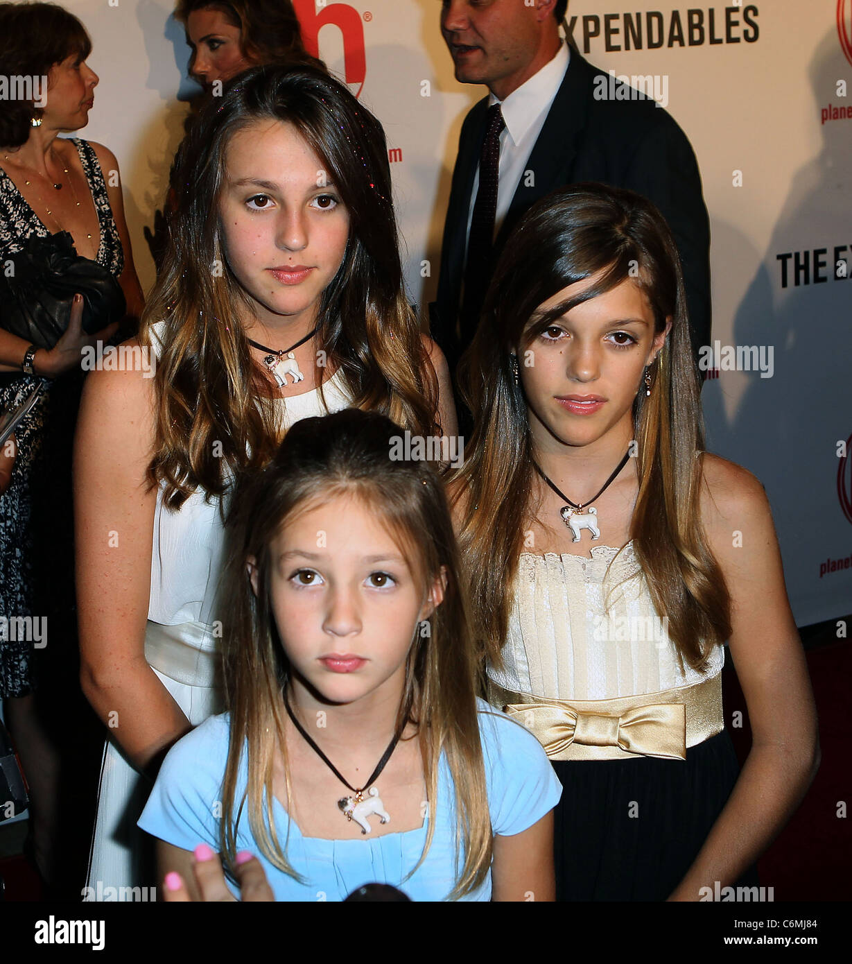 LOS ANGELES - JUL 19: Scarlet Rose Stallone, Sistine Rose Stallone, Sophia Rose  Stallone at Midnight in the Switchgrass Special Screening at Regal LA Live  on July 19, 2021 in Los Angeles