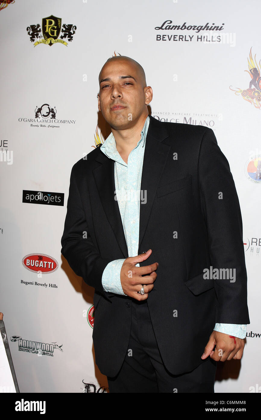 Jose Acevedo The Prive Group presents Summer Solstice 2010 at the Playboy Mansion to benefit the Rescue Humanity Foundation Los Stock Photo