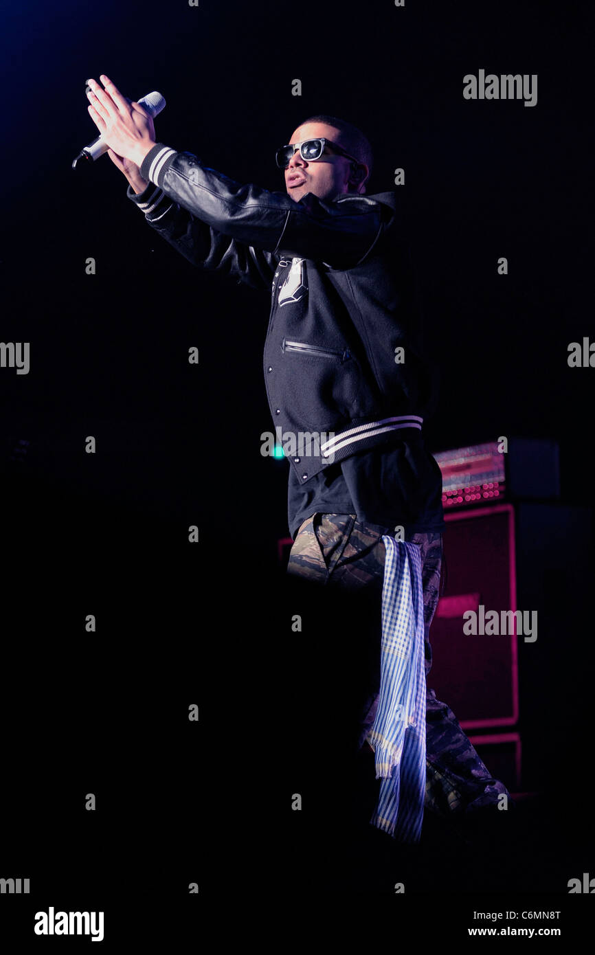 Drake aka Aubrey Drake Graham, performs on stage at the Molson Canadian ...