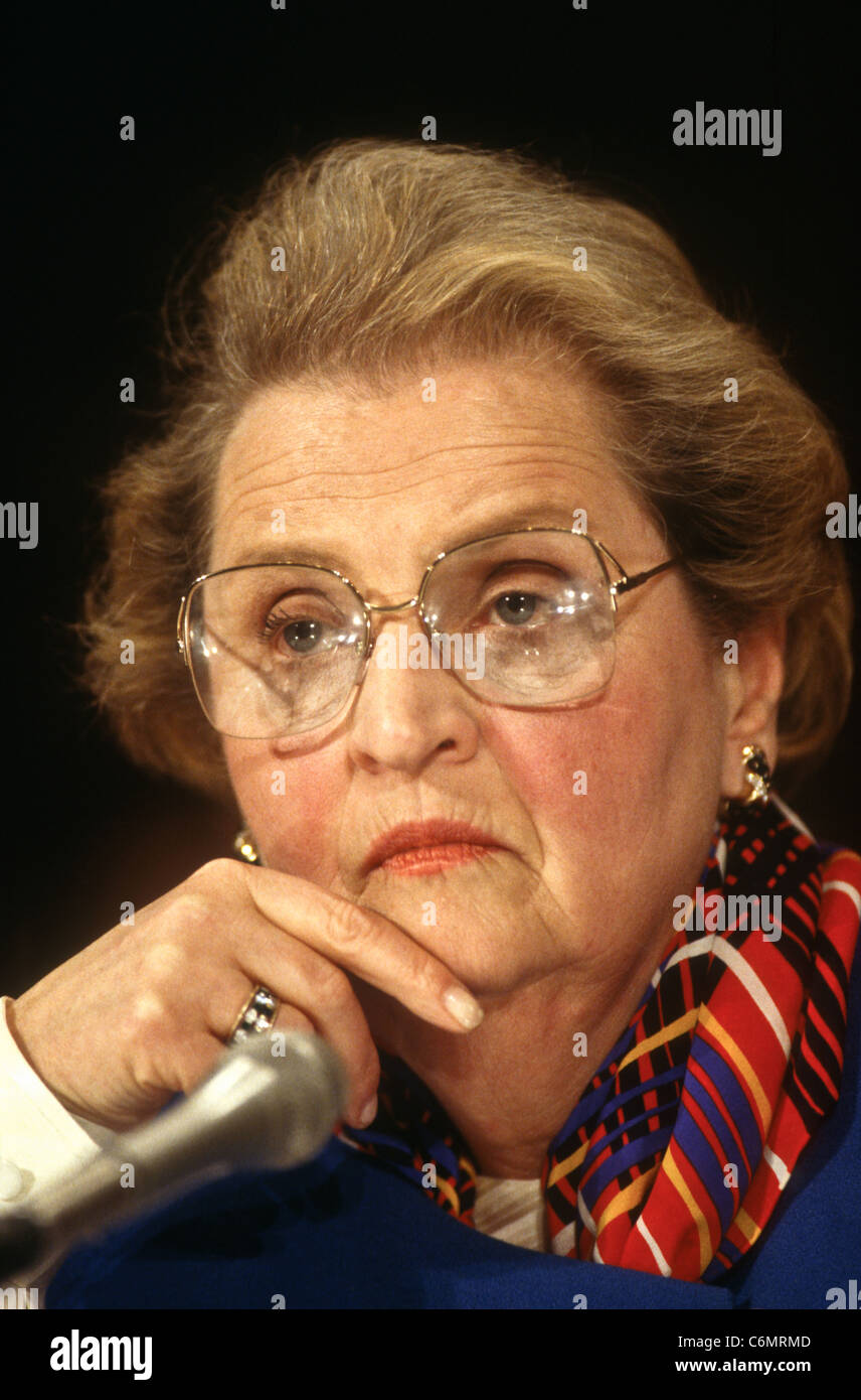 Secretary Of State Madeleine Albright During A Hearing On Chemical ...