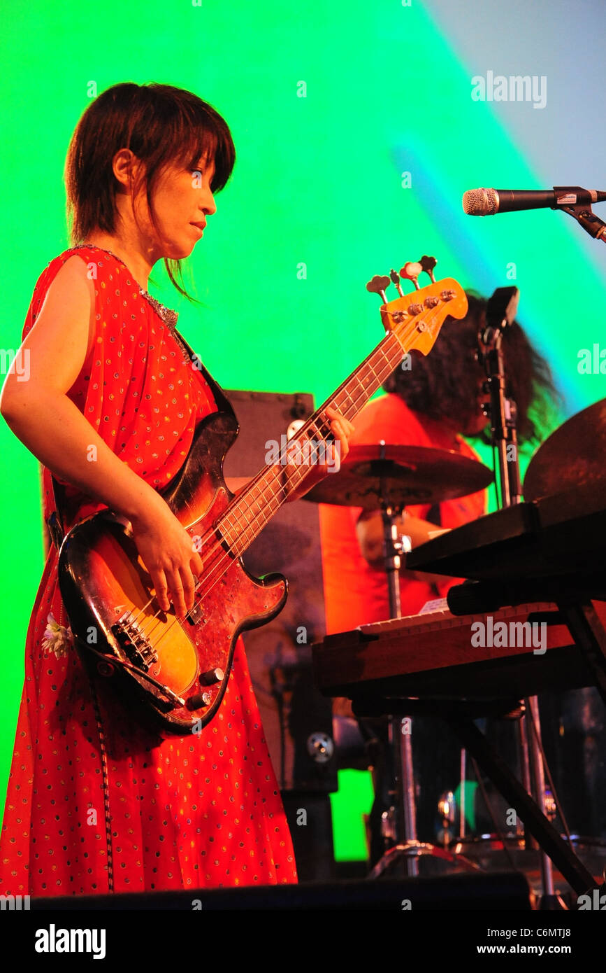 Japanese band Buffalo Daughter 2010 Fuji Rock Festival Day 3 held