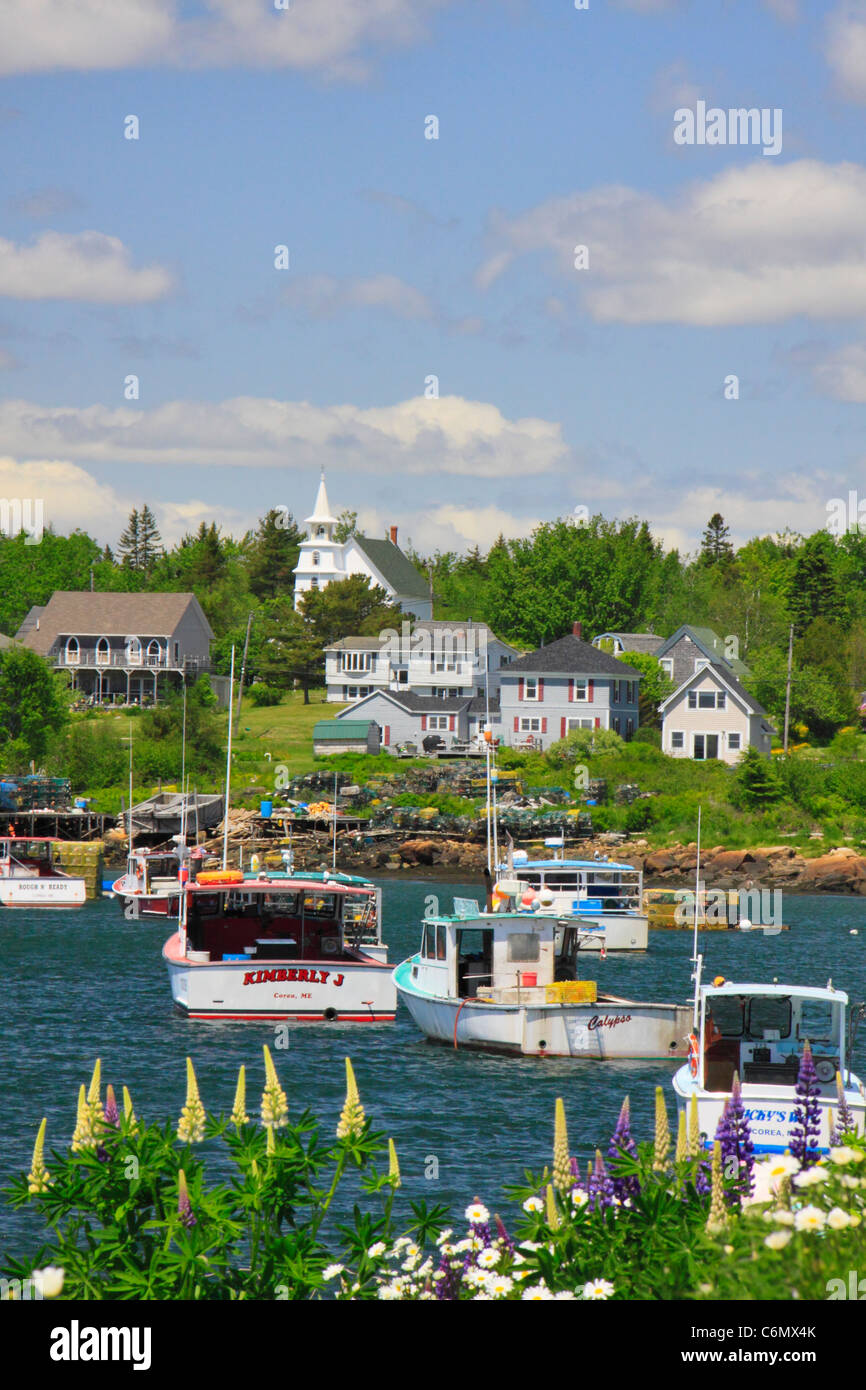 Harbor, Corea, Maine, USA Stock Photo Alamy