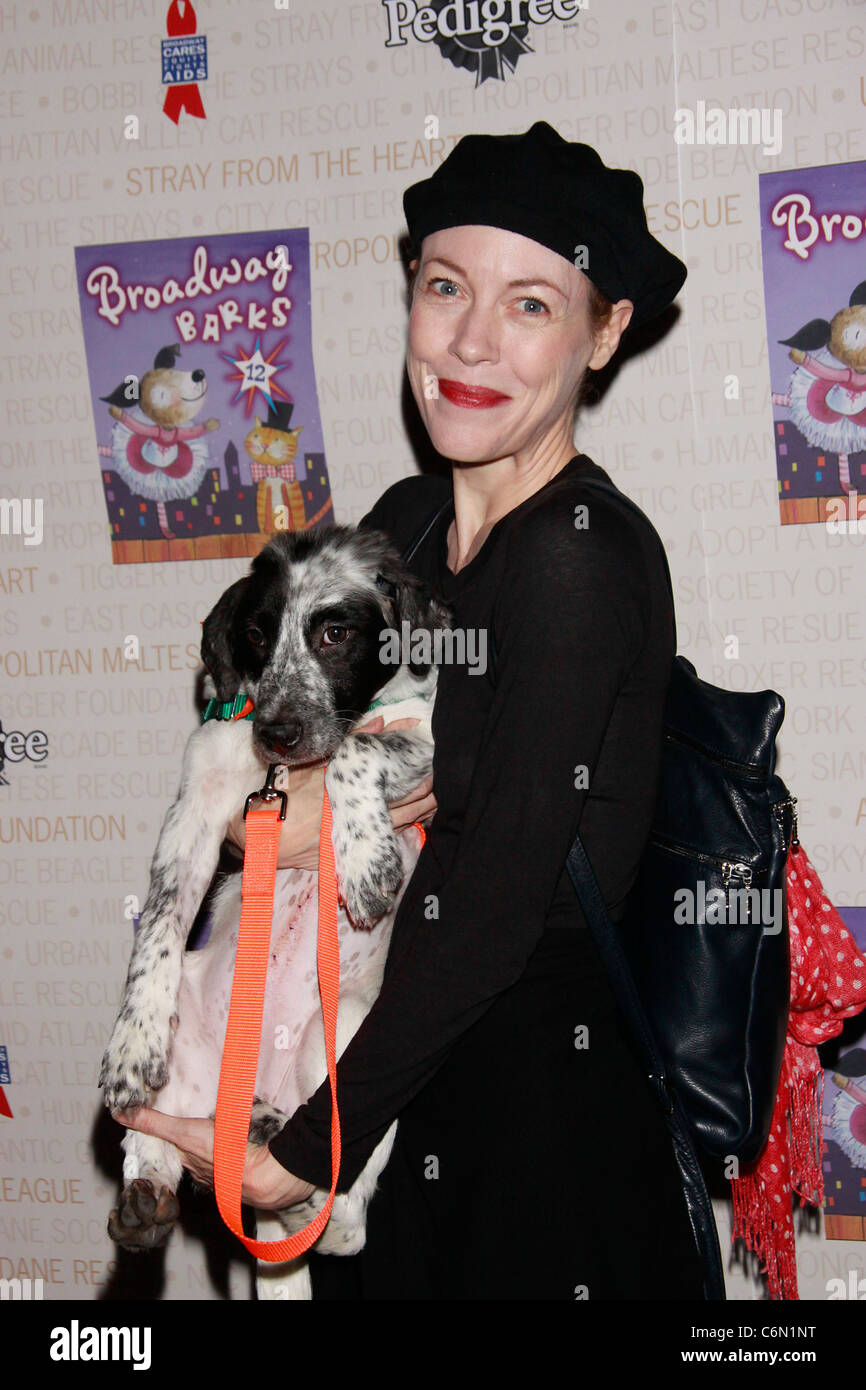 Veanne Cox Broadway Barks: The 12th Annual Dog and Cat Adopt-a-thon held in Shubert Alley. New York City, USA - 10.07.10 Stock Photo