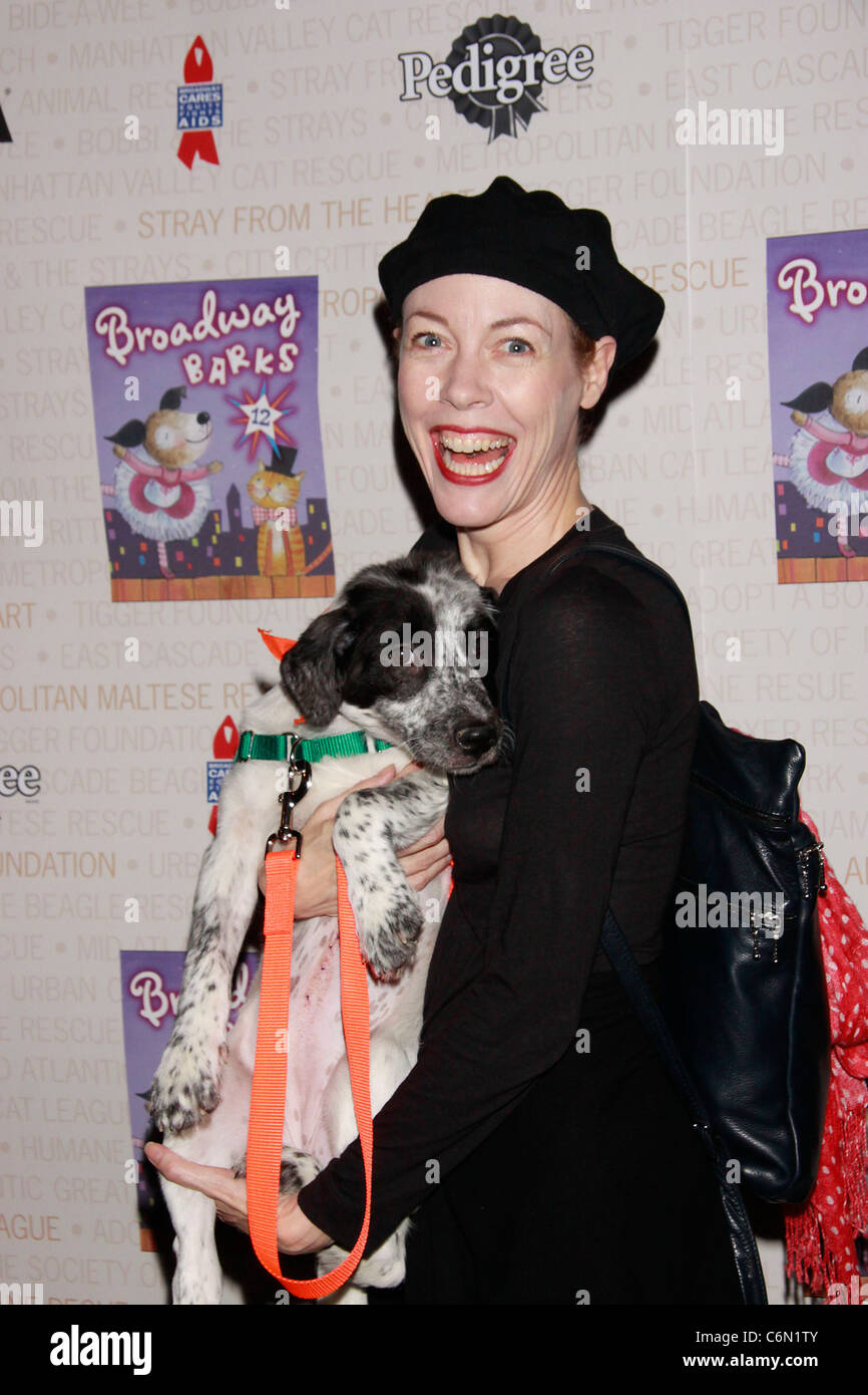 Veanne Cox Broadway Barks: The 12th Annual Dog and Cat Adopt-a-thon held in Shubert Alley. New York City, USA - 10.07.10 Stock Photo