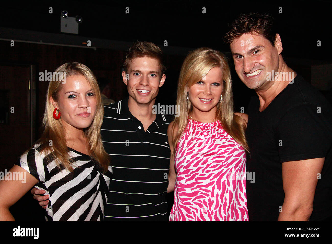 Kristen Alderson, Crystal Hunt, Hunter Ryan Herdlicka, and Rob Shuter Taylor Hicks and Javier in Concert at the Highline Stock Photo