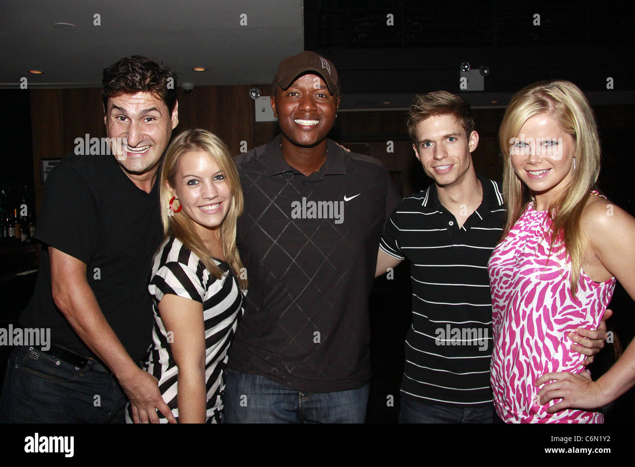 Rob Shuter, Kristen Alderson, Javier, Hunter Ryan Herdlicka, and Crystal Hunt Taylor Hicks and Javier in Concert at the Stock Photo