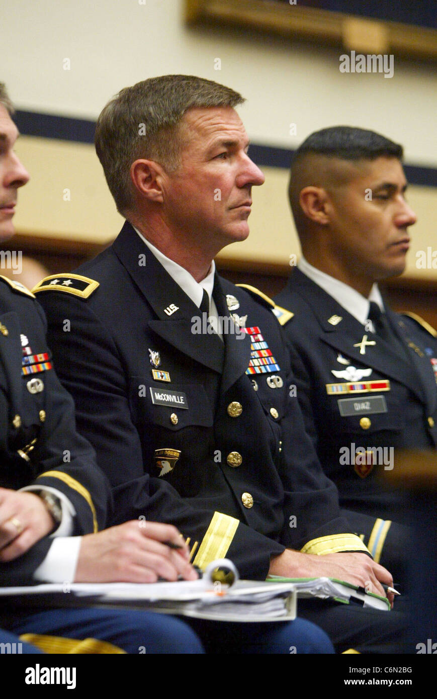 U.S. Army personel Secretary of the Army John McHugh addresses the ...
