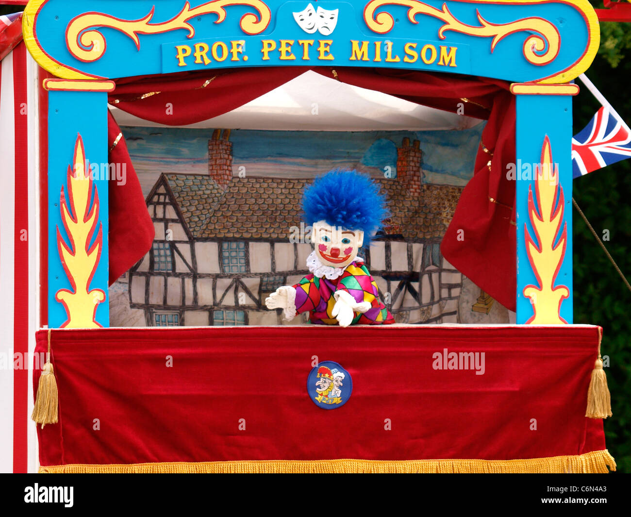 Traditional puppet show, Devon, UK Stock Photo Alamy