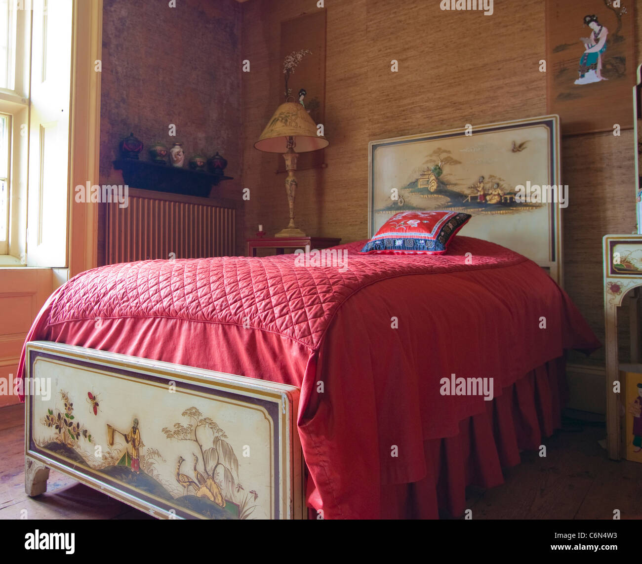 Fascinating asian style bed frames Chinese Style Bedroom And Bed In Old House Stock Photo Alamy