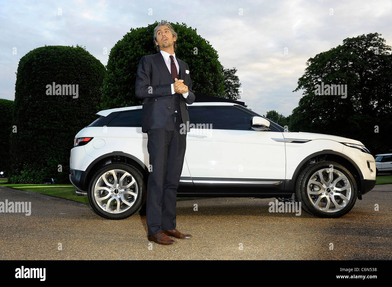 George Lamb Range Rover - 40th anniversary party held at The Orangery ...