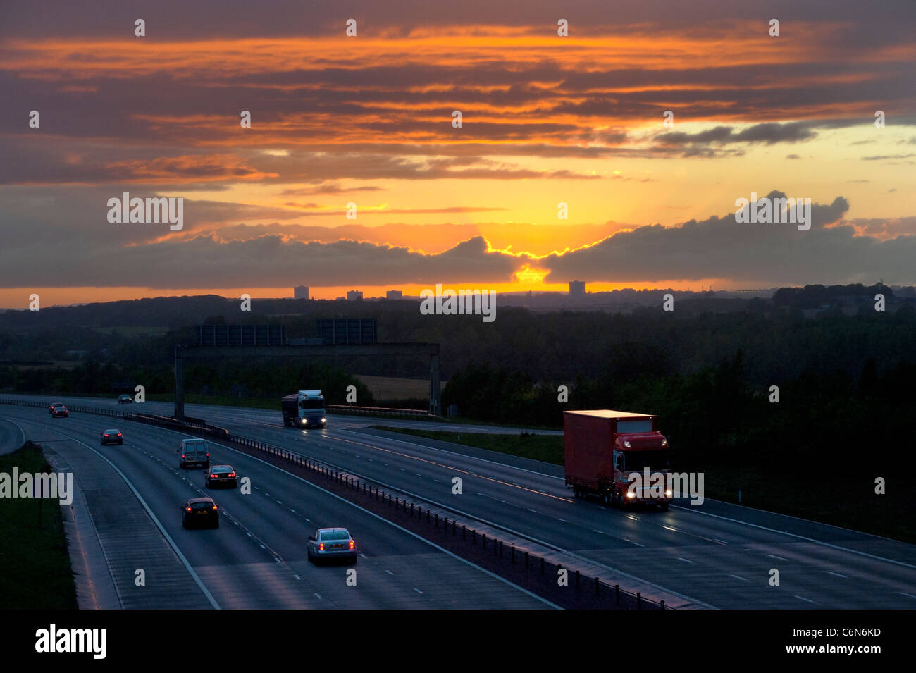Lorry motorway uk hi-res stock photography and images - Alamy