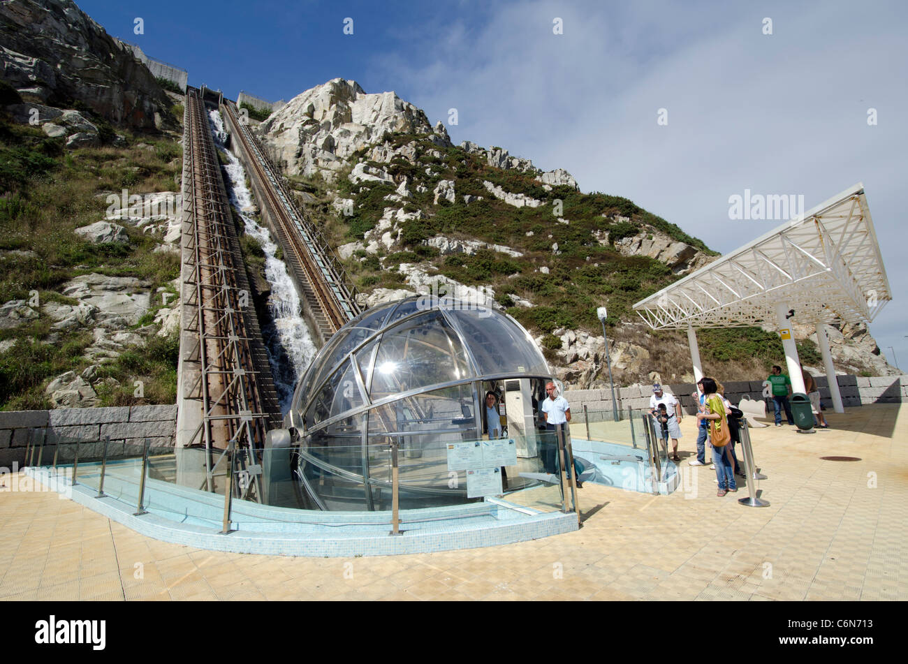 San Pedro panoramic elevator Coruna, Galicia Spain Stock Photo Alamy