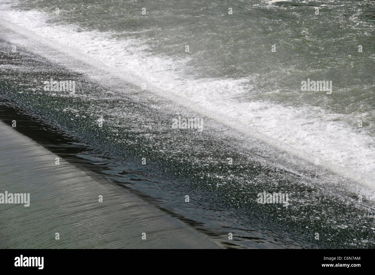 Artificial waterfall Stock Photo