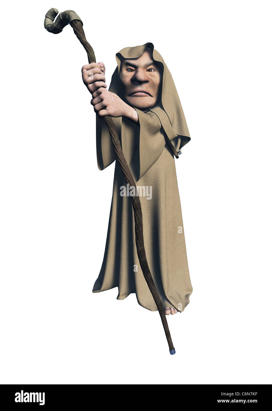 Toon Mystic Druid Stock Photo