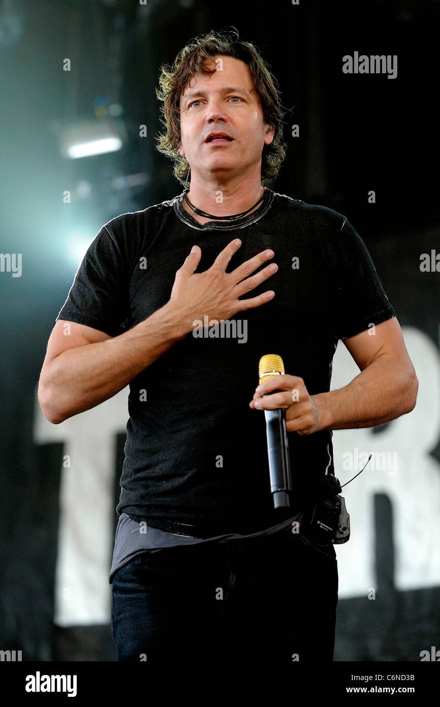 Stephan Jenkins of Third Eye Blind performing live on stage during The