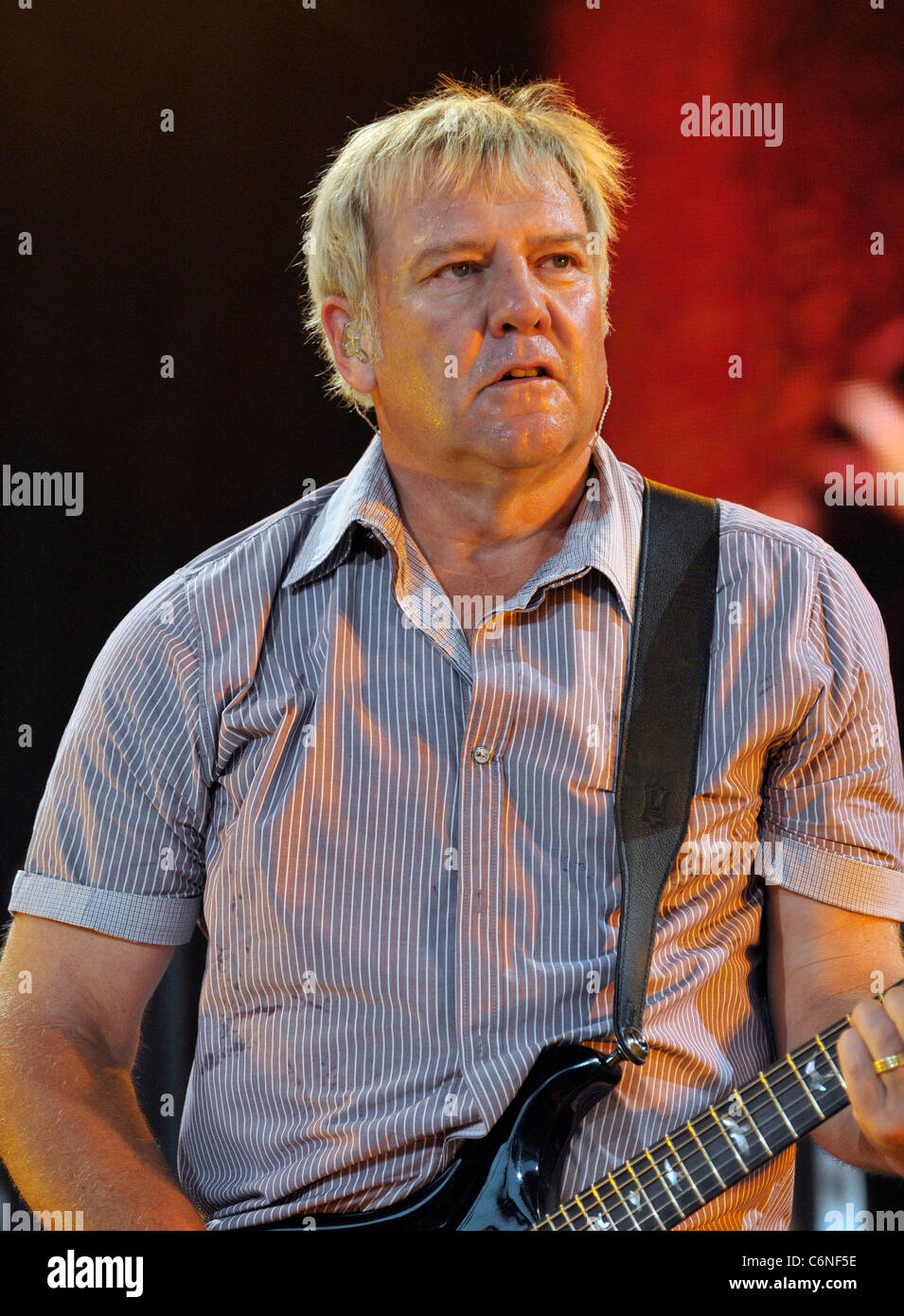 Alex Lifeson of RUSH performing live on stage during 'Time Machine Tour' at  the Molson Canadian Amphitheatre. Toronto, Canada Stock Photo - Alamy