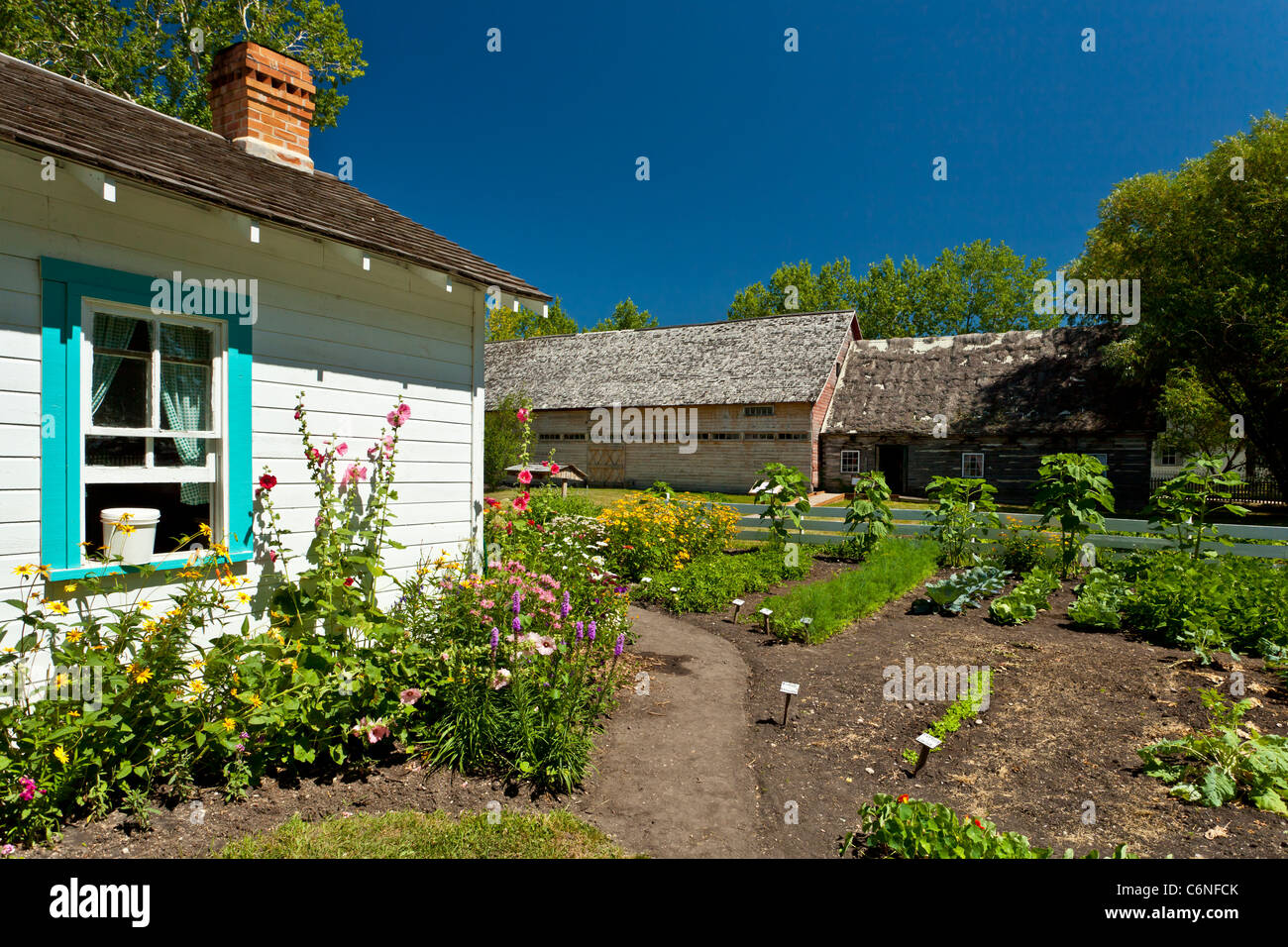 The Mennonite Heritage Village in Steinbach, Manitoba, Canada Stock