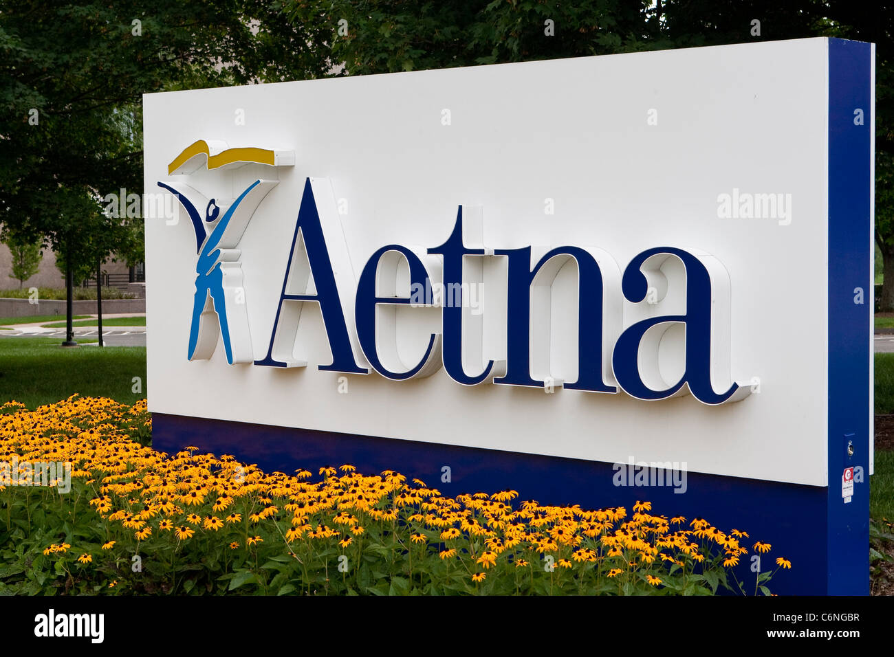 Aetna Headquarters is pictured in Hartford, Connecticut, Saturday