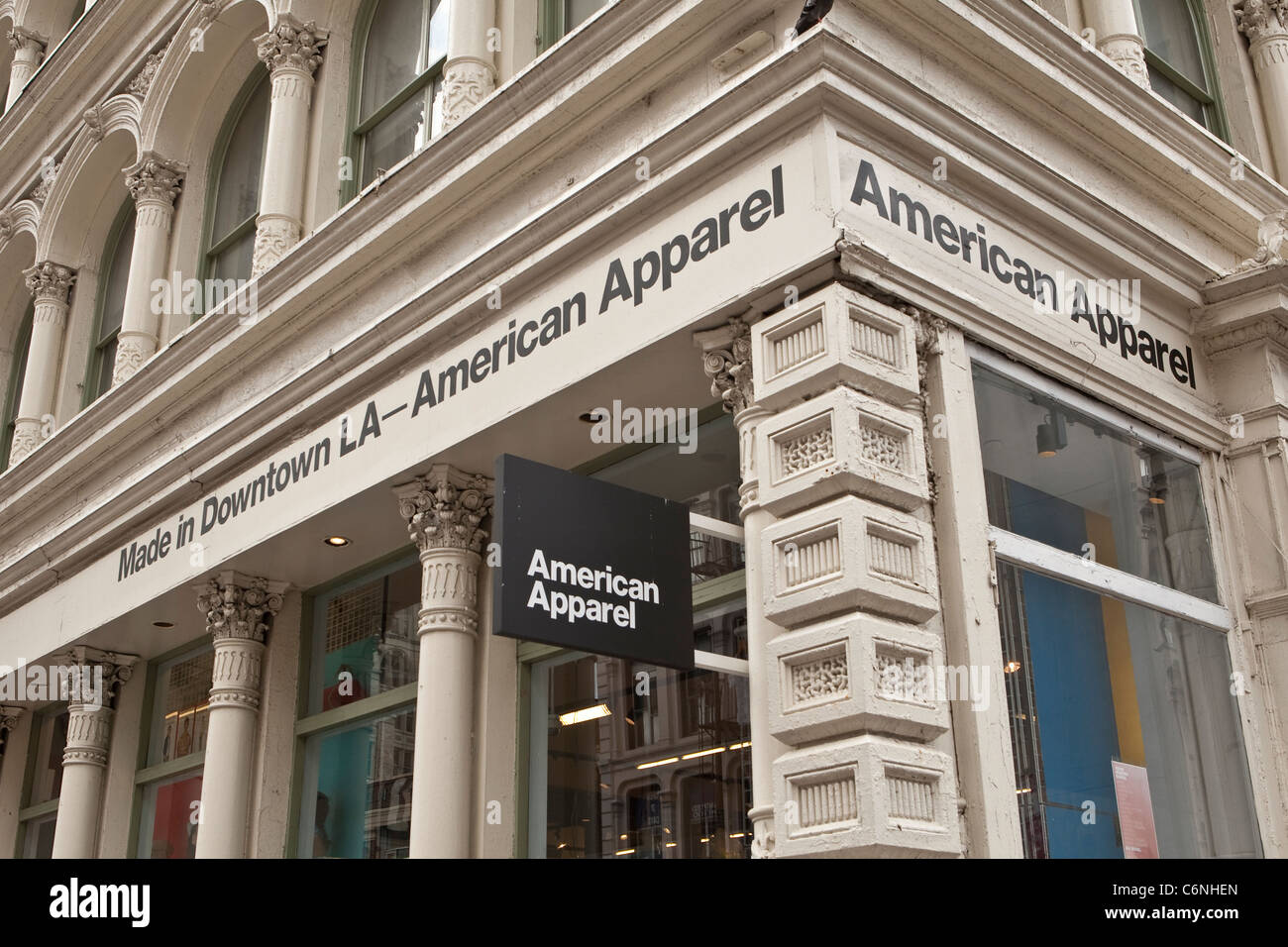 An American Apparel store is pictured in New York City, NY Thursday