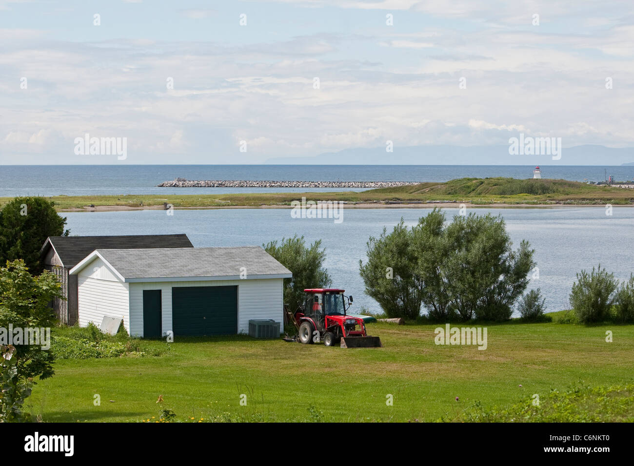The town and marina of Bonaventure, Quebec Stock Photo Alamy