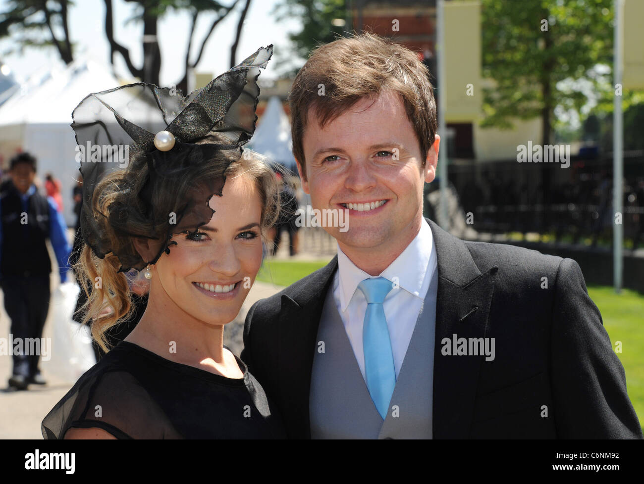 Declan Donnelly (Dec) and girlfriend Georgie Thompson arriving for Ladies Day at Royal Ascot - Berkshire, England - 17.06.10 Stock Photo