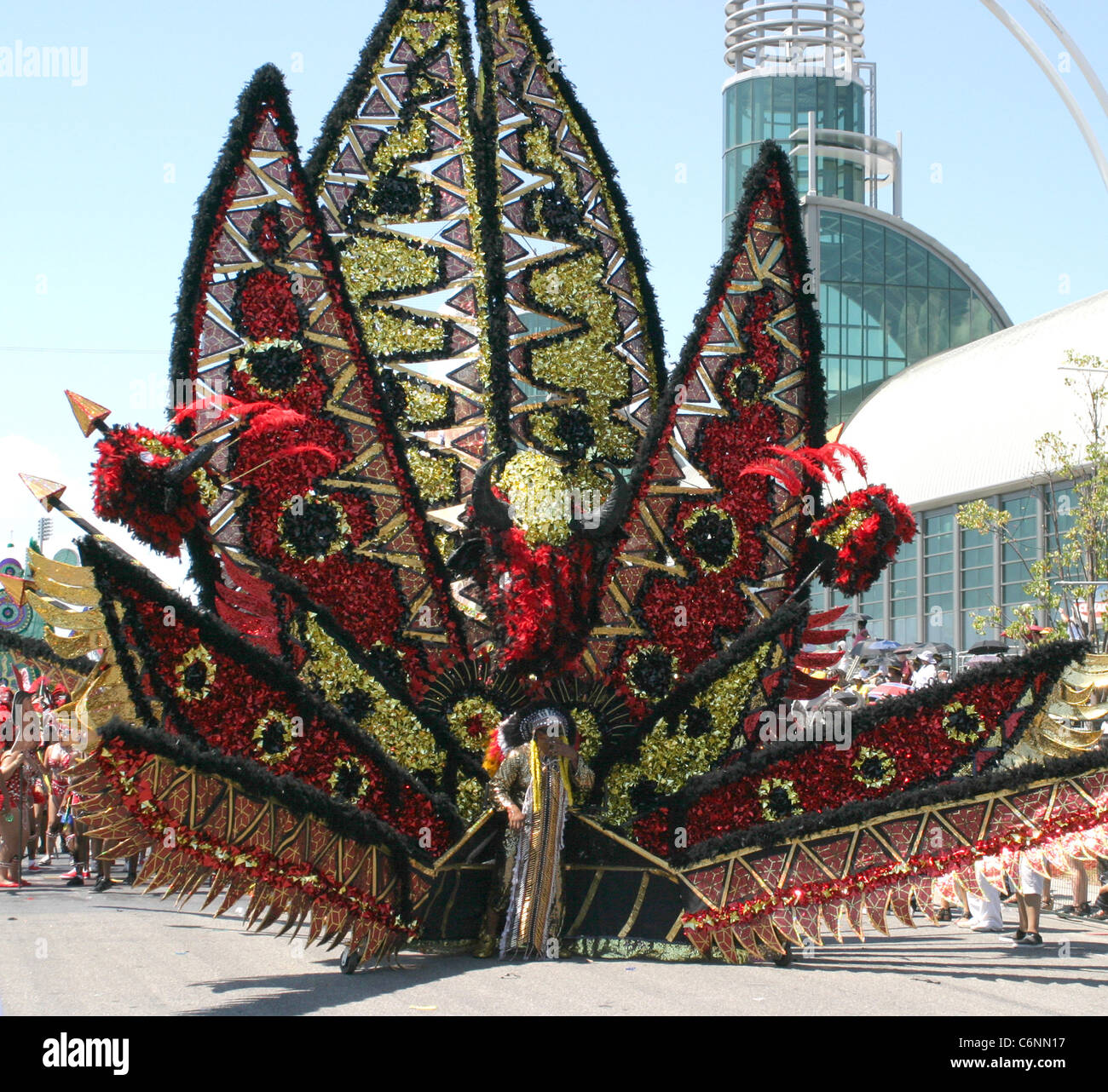 One of the floats which took part in the grand Mas at the Caribana festival in Toronto, Stock Photo