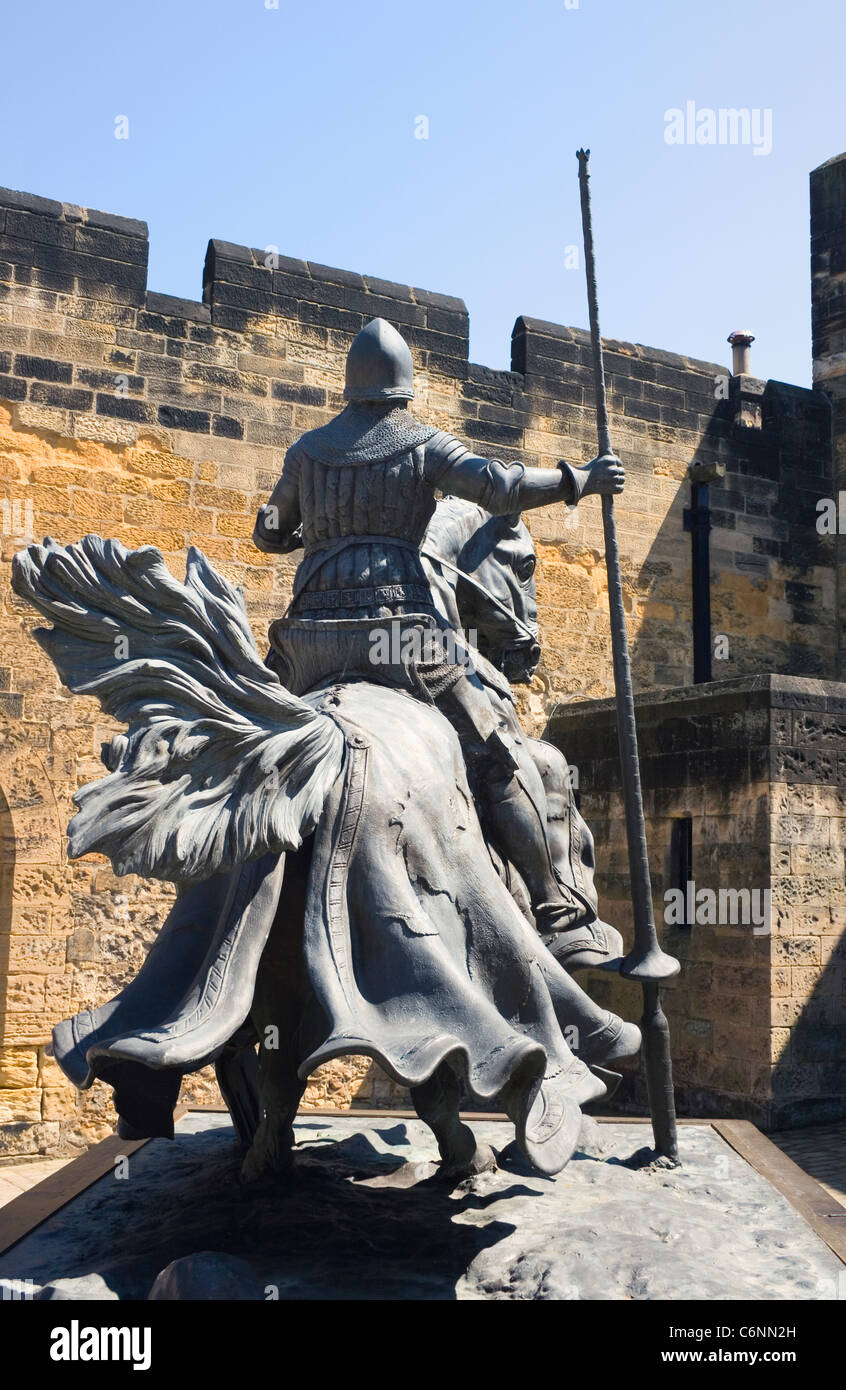 Statue of Harry Hotspur at Alnwick Castle, Alnwick, Northumberland