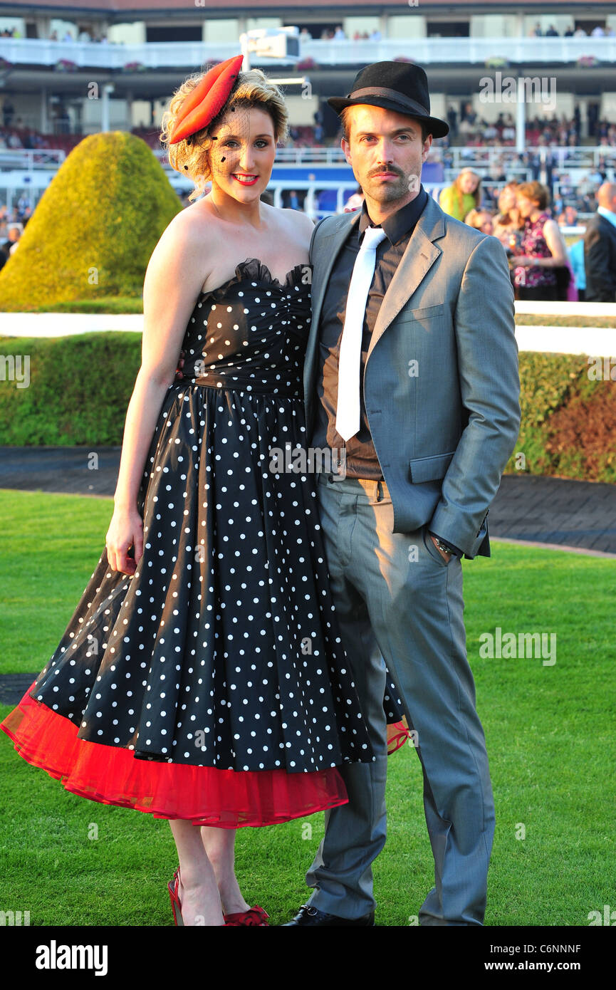 Cheryl Brady Celebrities at Chester Races Chester, England - 25.06.10 Stock Photo