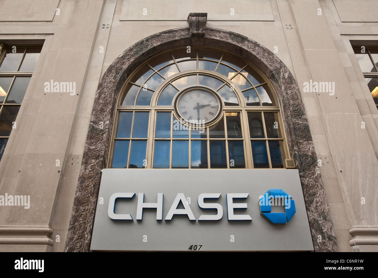 A Chase bank branch is pictured in New York City, NY Thursday August 4