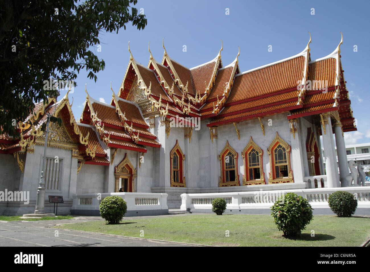 Wat Benchamabophit , marble temple , bangkok , Thailand Stock Photo - Alamy