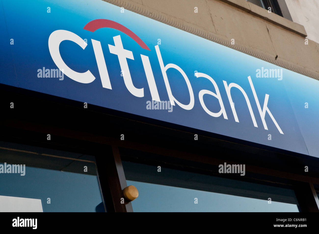 A Citibank branch is pictured in New York City, NY Monday August 1, 2011. Stock Photo