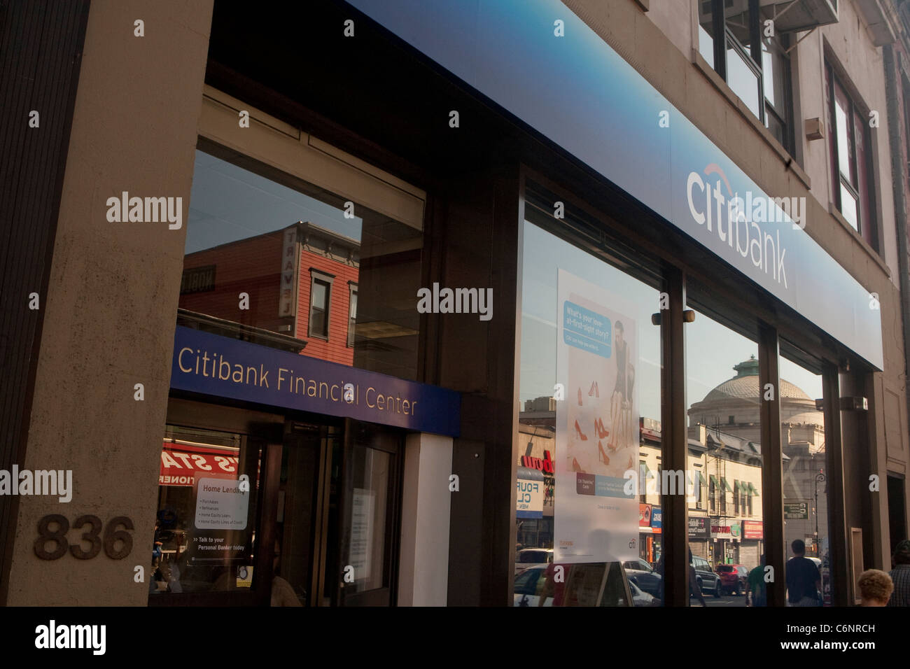 A Citibank branch is pictured in New York City, NY Monday August 1, 2011. Stock Photo
