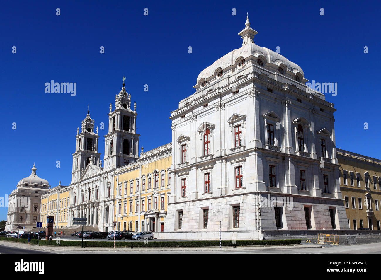 The Mafra National Palace at Mafra, Portugal. Stock Photo