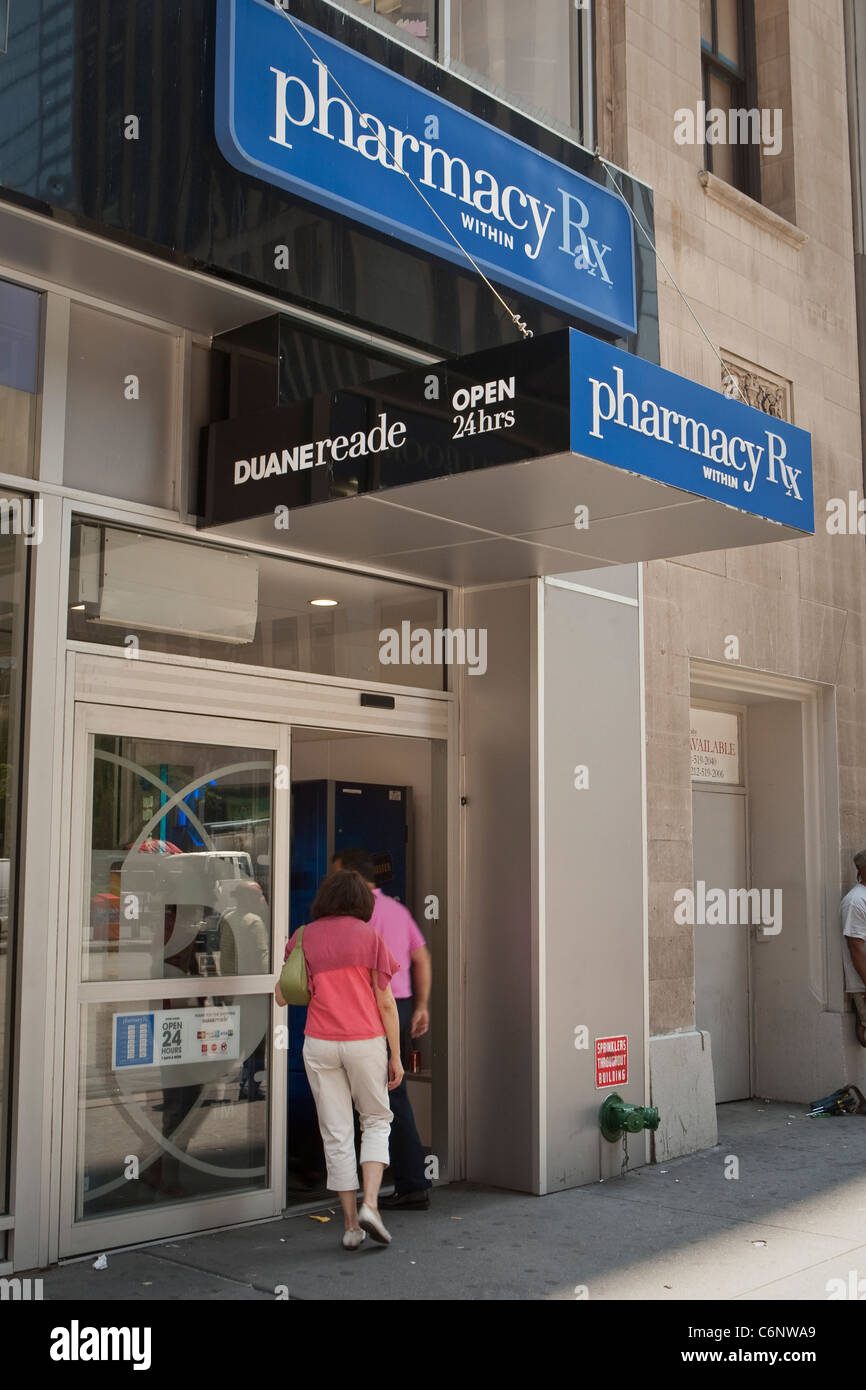 A Duane Reade store is pictured in New York City, NY Tuesday August 2