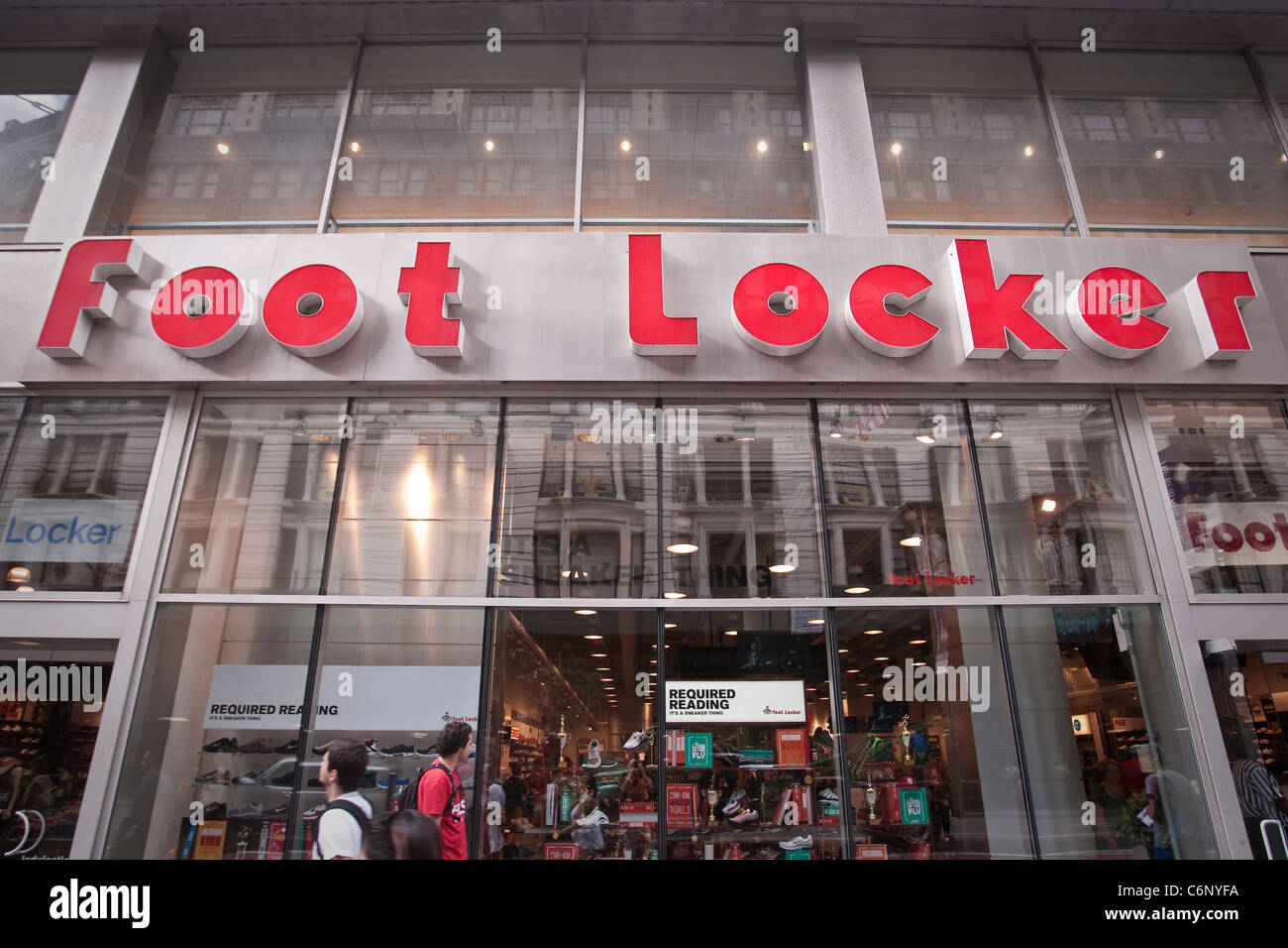 A Foot Locker store is pictured in New York City, NY Thursday August 4, 2011. Stock Photo