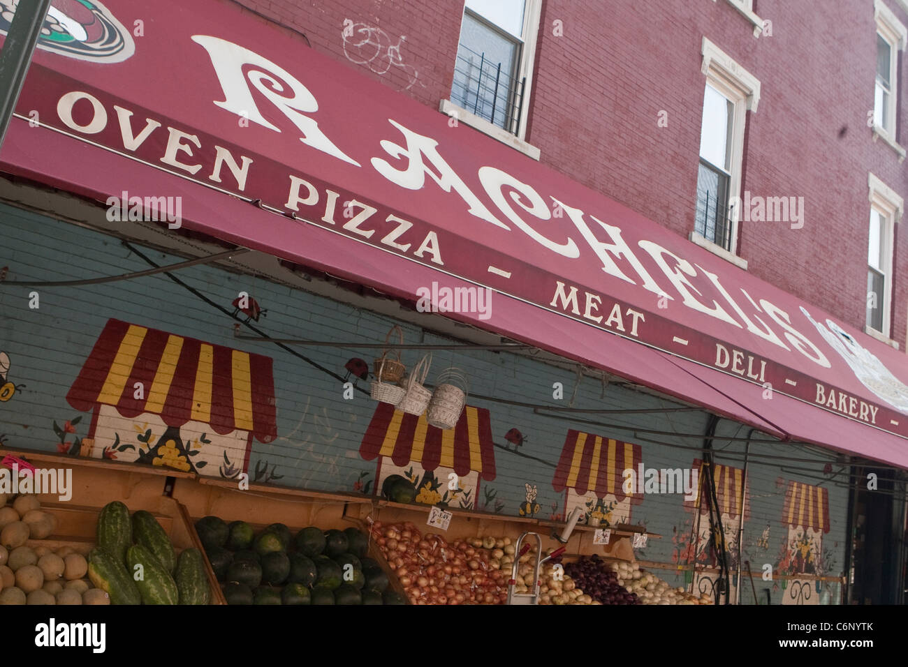 A Polish store is pictured in the Greenpoint neighborhood of New York