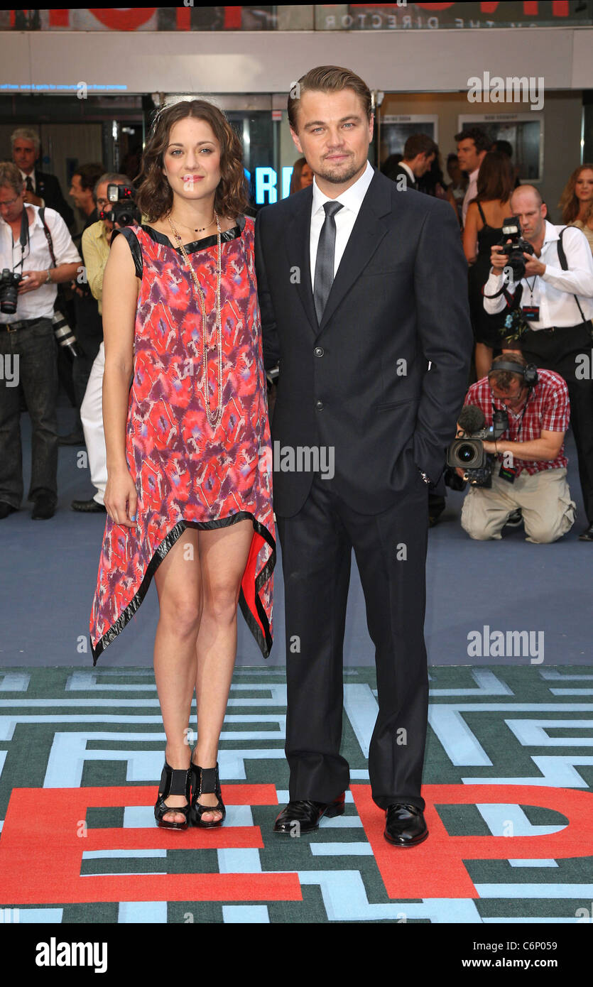 Marion Cotillard and Leonardo DiCaprio The world premiere of Inception at the Odeon cinema
