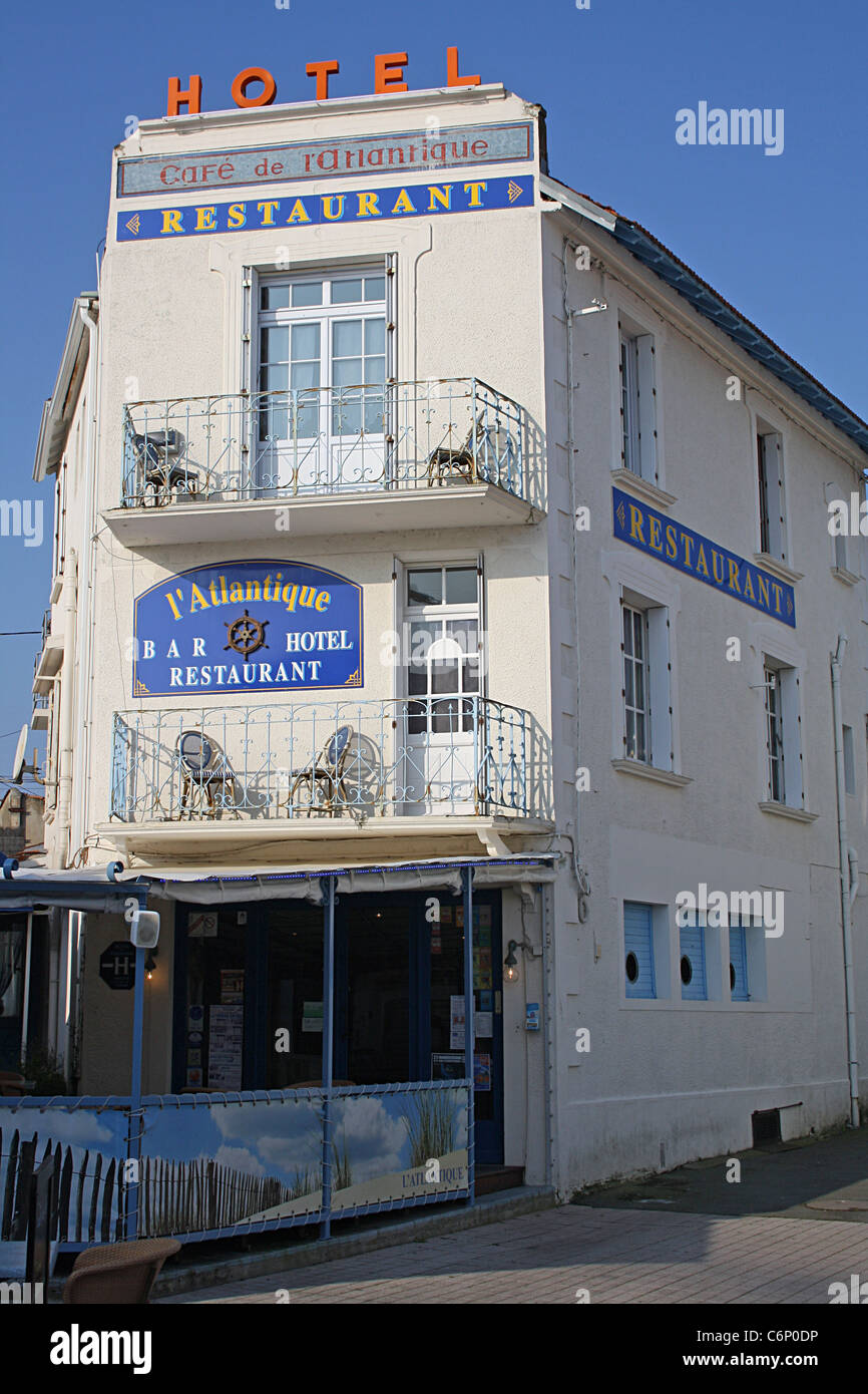 Hotel Atlantique La Tranche Sur Mer Vendee France Stock Photo Alamy